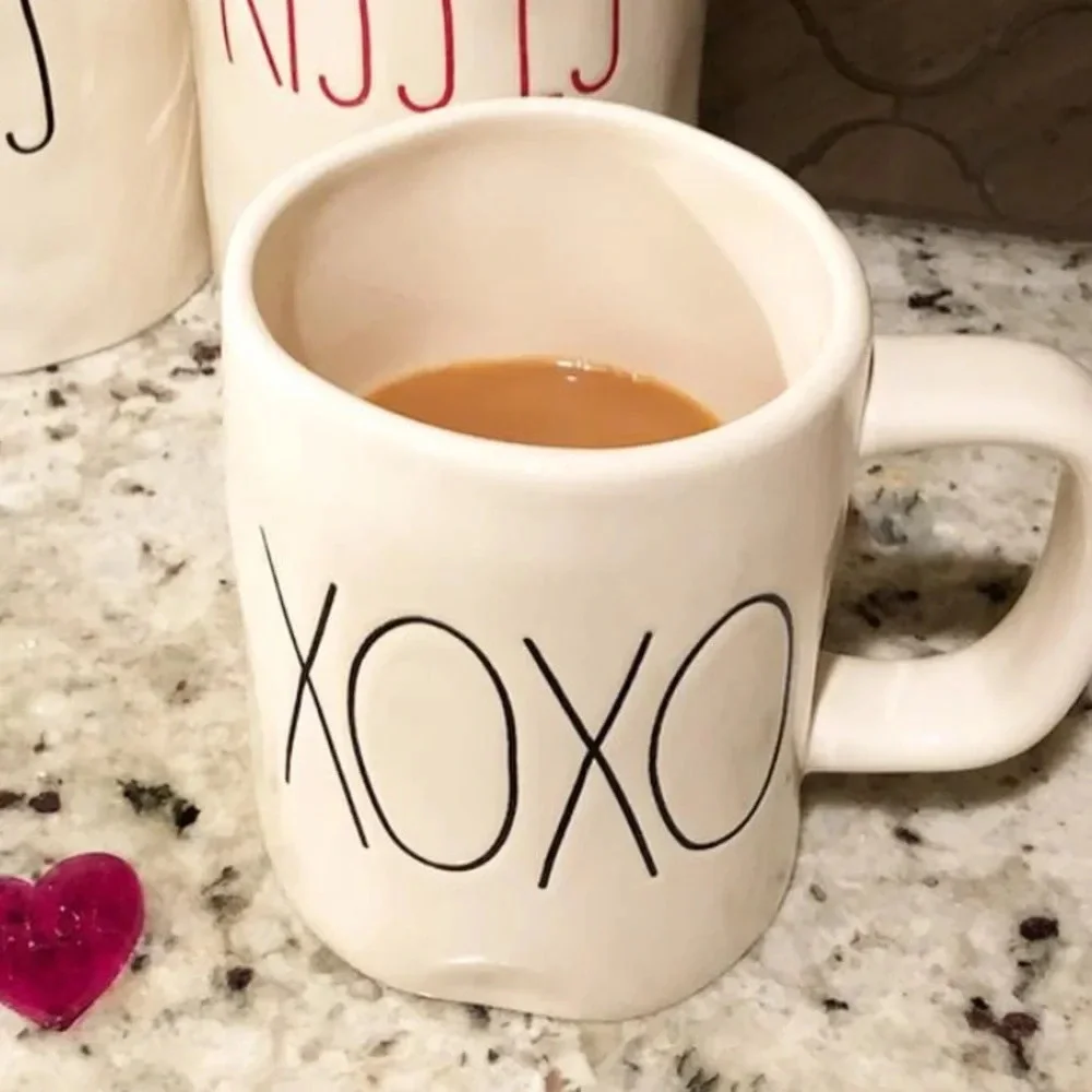 RAE Dunn XOXO large letter coffee mug